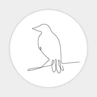 ST One Line Bird II Magnet